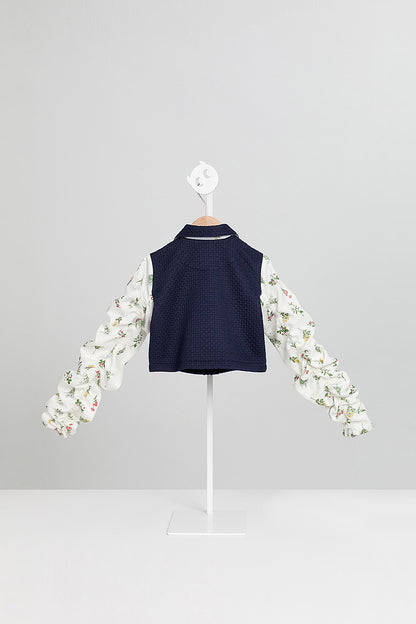 【予約商品】Luxuryコレクション：両袖ドローストリングショートジャケット