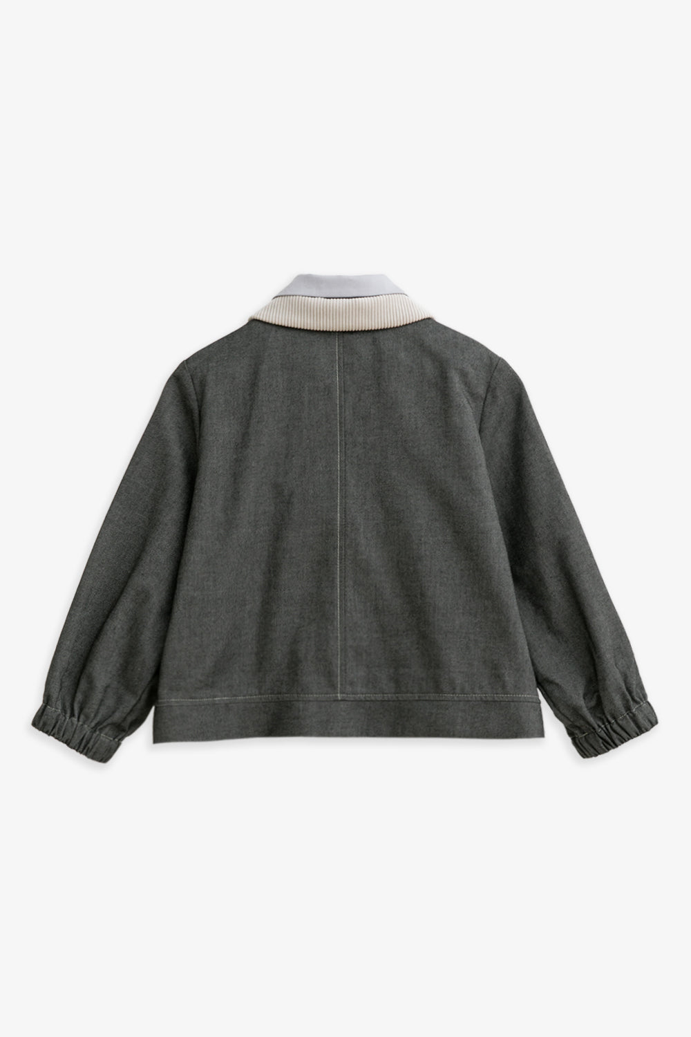 【予約商品】Mainコレクション：Arthur フェイクレイヤード デニム長袖ジャケット