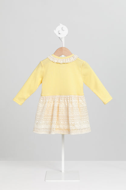 【予約商品】Mainコレクション：Petal Puffレースワンピースロンパース