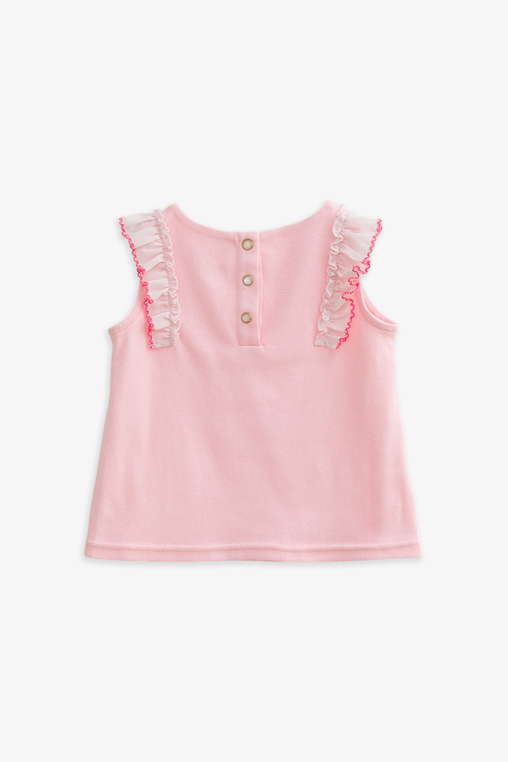【予約商品】Main コレクション： Aurore フリルノースリーブトップス