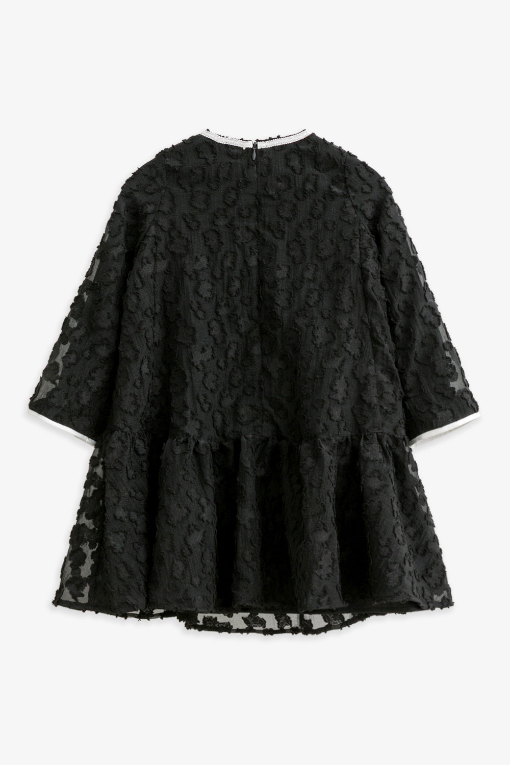 【予約商品】Luxuryコレクション：Daisy Cloud クラウドジャガード ラッフル長袖ワンピース