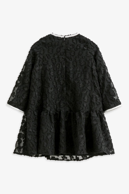 【予約商品】Luxuryコレクション：Daisy Cloud クラウドジャガード ラッフル長袖ワンピース