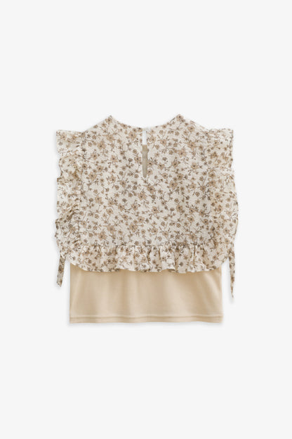 【予約商品】Luxury コレクション：Jardin フラワープリントトップス