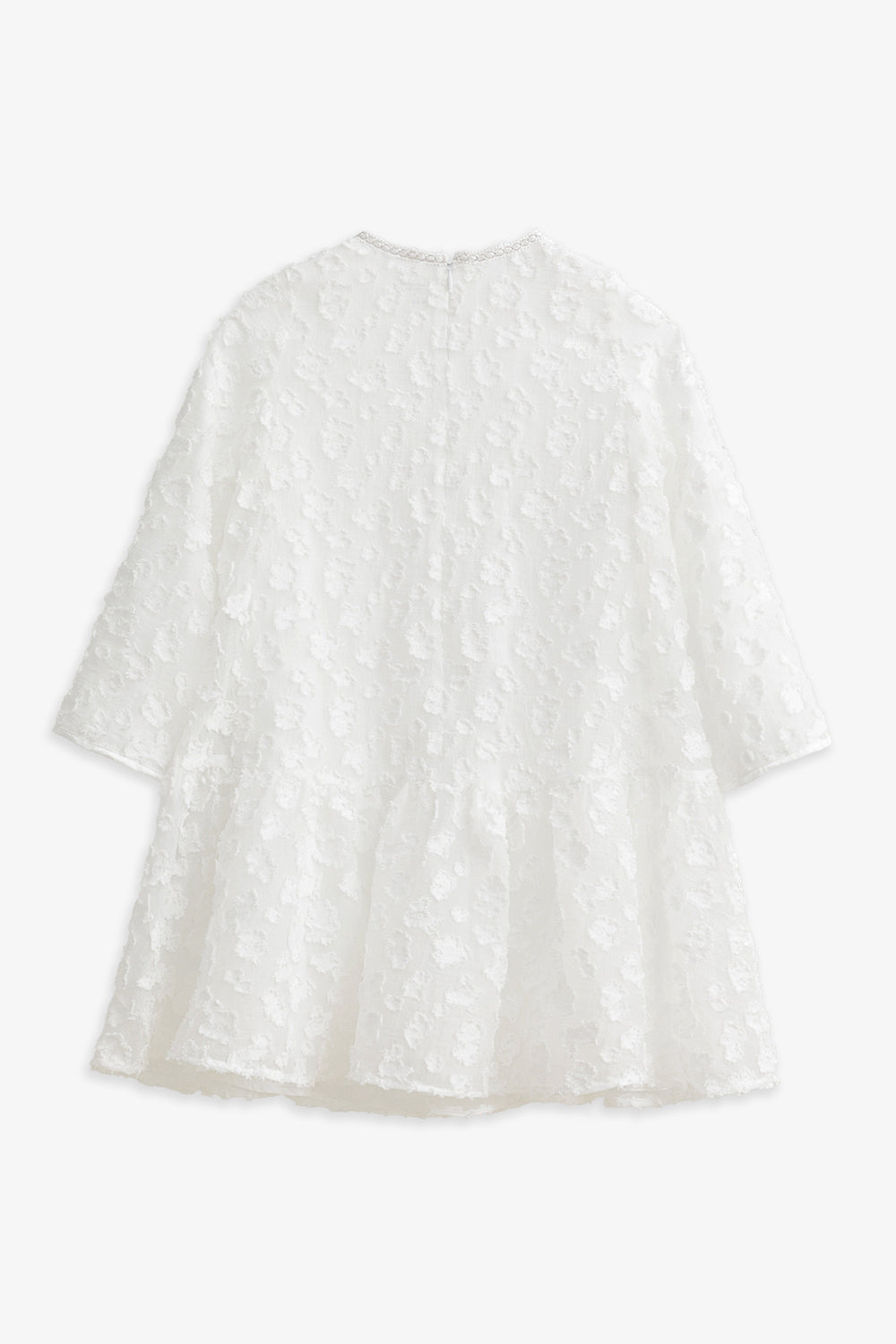 【予約商品】Luxuryコレクション：Daisy Cloud クラウドジャガード ラッフル長袖ワンピース