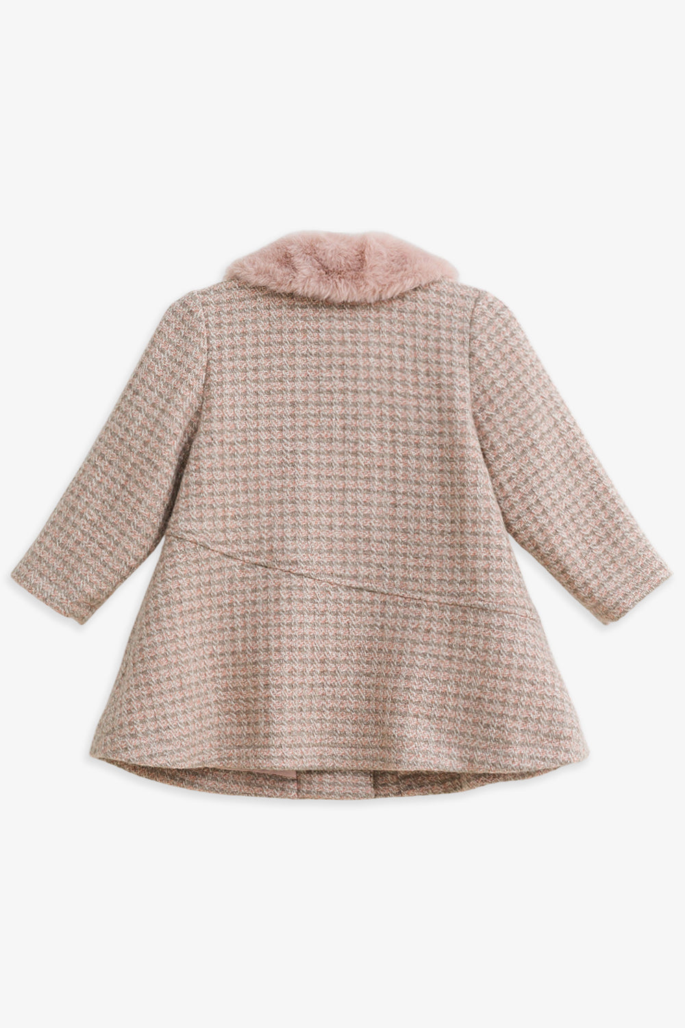 【予約商品】Luxuryコレクション：Frankie ファーカラー付き ウール 長袖コート