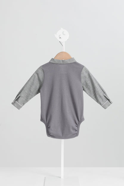 【予約商品】Mainコレクション：Monsieurリトルジェントルマンロンパース