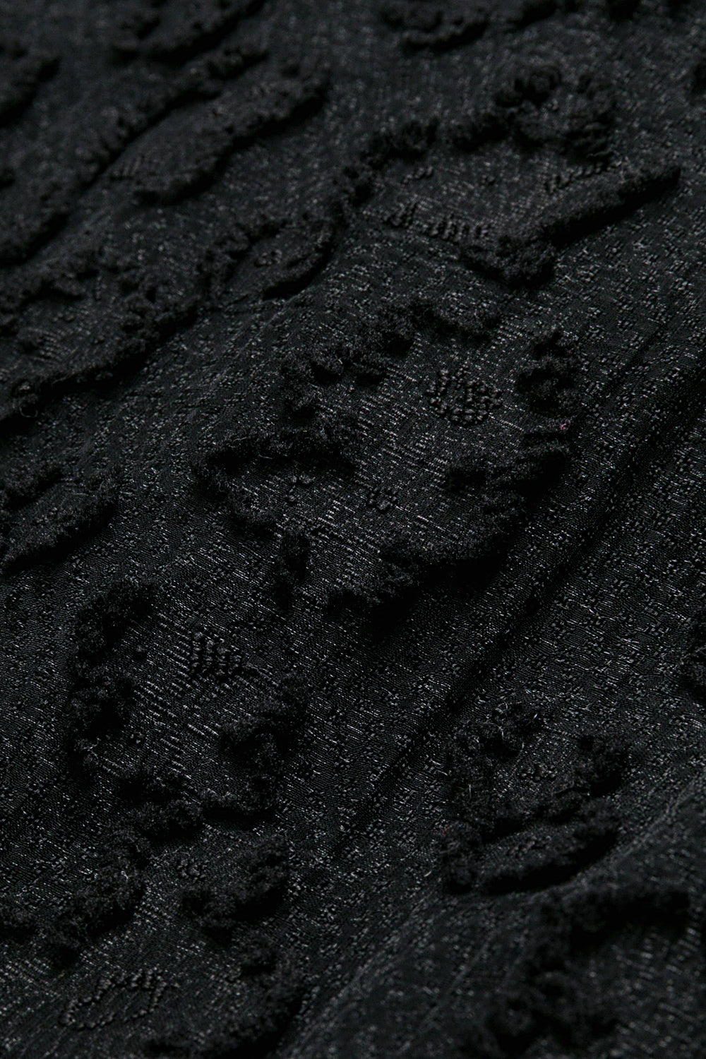 【予約商品】Luxuryコレクション：Daisy Cloud クラウドジャガード ラッフル長袖ワンピース