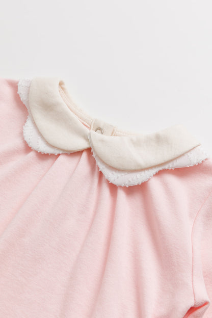 【予約商品】Mainコレクション：Lily ダブルリボンカラー長袖トップス