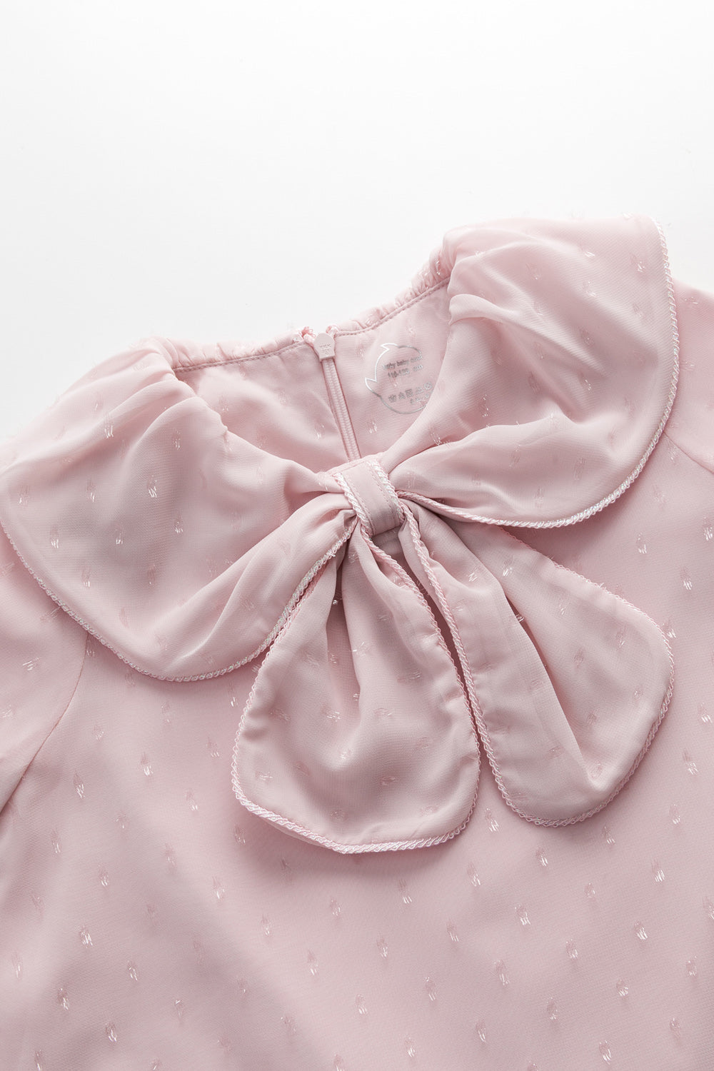 【予約商品】Luxuryコレクション：Moonlit Garden ラメグリッター リボンカラー長袖ワンピース