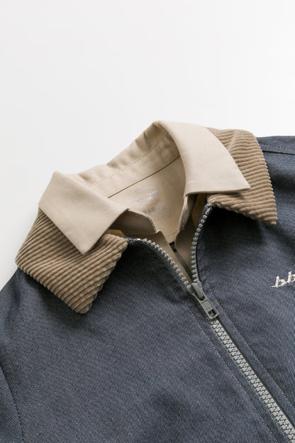 【予約商品】Mainコレクション：Arthur フェイクレイヤード デニム長袖ジャケット
