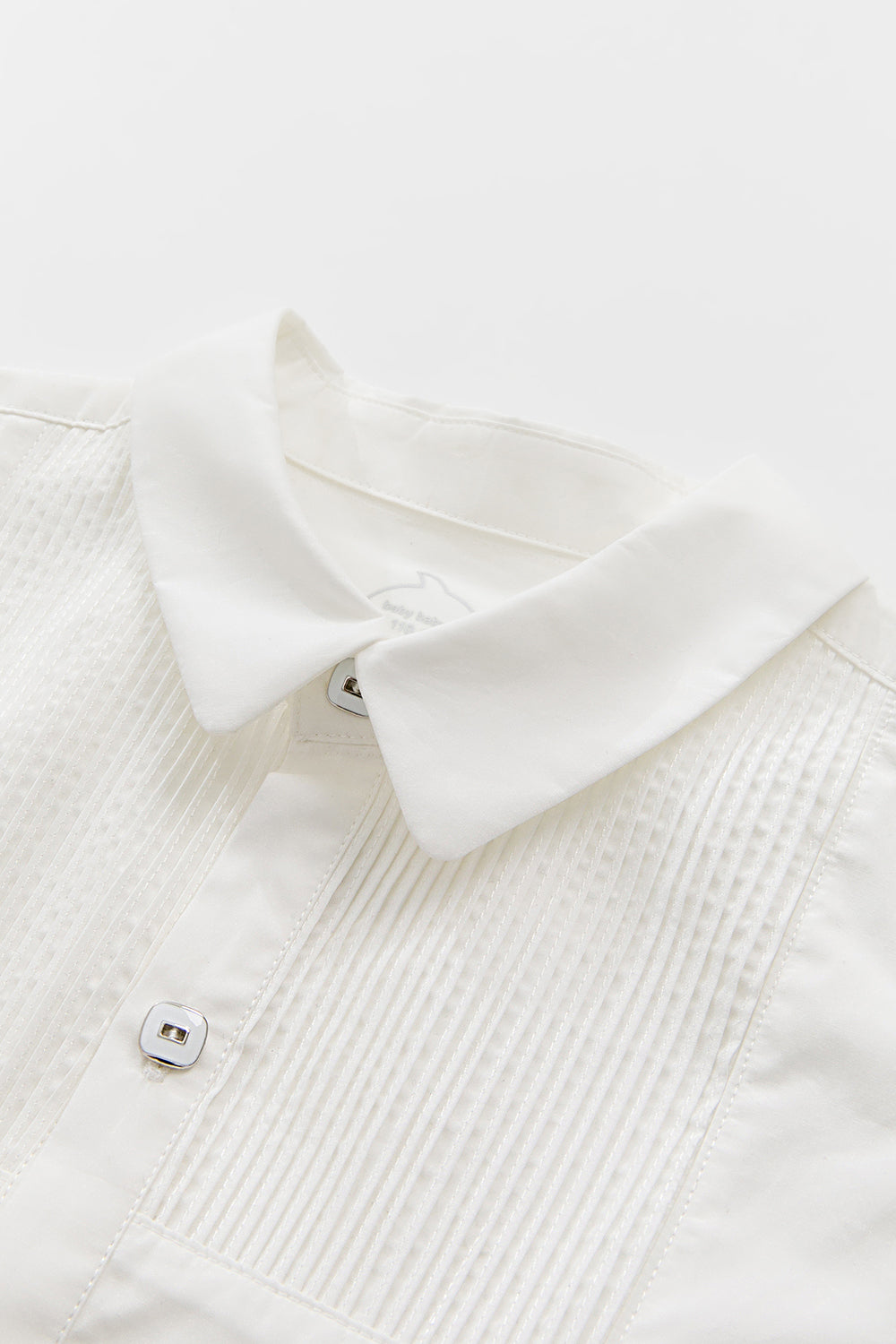 【予約商品】Main コレクション：Heirloom Pintuck ピンタックホワイト長袖シャツ