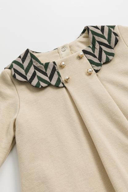 【予約商品】Mainコレクション：Lilaペタルカラーロンパースワンピース