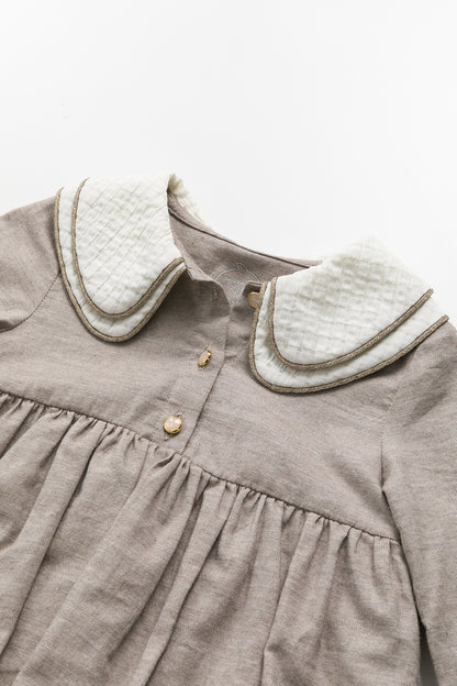 【予約商品】Luxuryコレクション - Eliseダブルレイヤードカラーワンピースロンパース