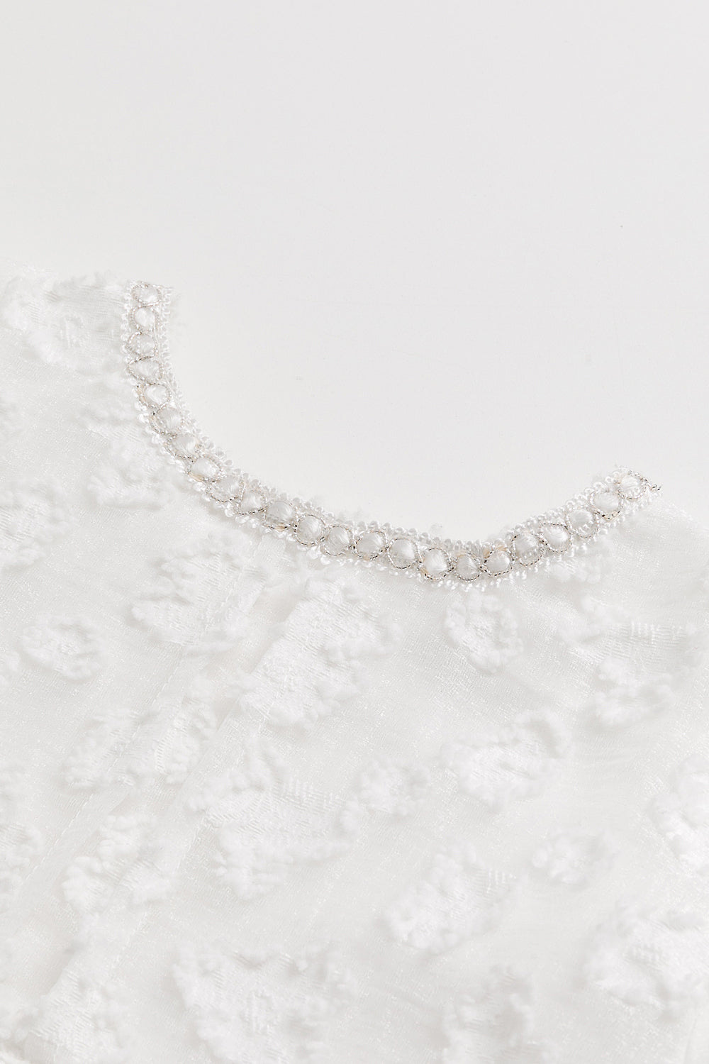 【予約商品】Luxuryコレクション：Daisy Cloud 雲柄ジャカード ふんわり長袖ワンピース