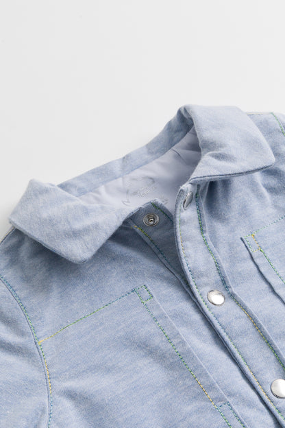 【予約商品】Mainコレクション：Oliver オーガニックコットン ダブルポケット中綿ジャケット