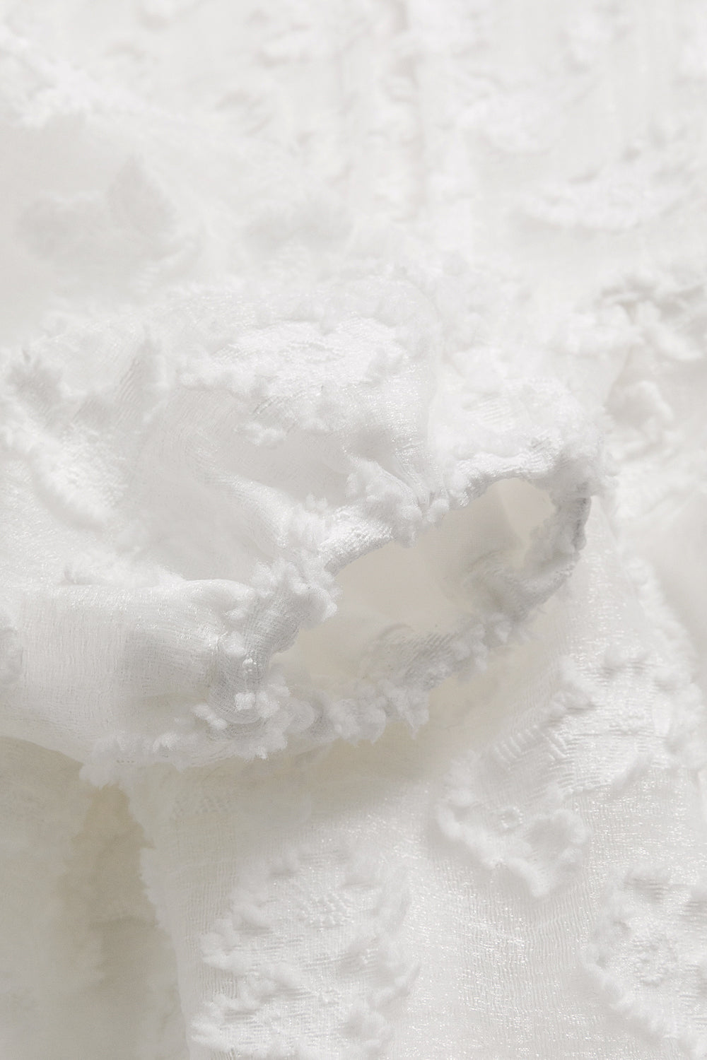 【予約商品】Luxuryコレクション：Daisy Cloud 雲柄ジャカード ふんわり長袖ワンピース