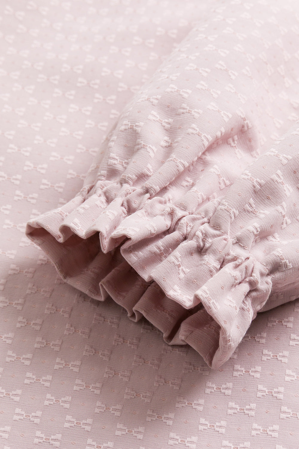 【予約商品】Luxuryコレクション：Sylvie ジャガードリボンカラー長袖ワンピース