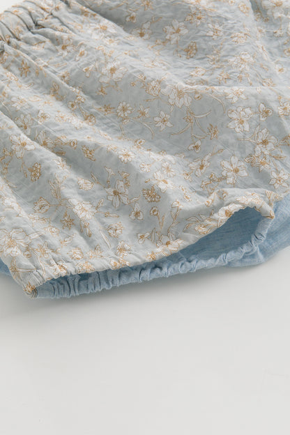 【予約商品】Luxuryコレクション：Doux Garden 花柄多層フリルブルマ