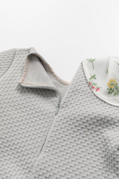 【予約商品】Mainコレクション：舞う花ロングスリーブワンピース