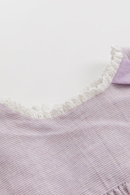 【予約商品】Main コレクション：Papillon レーススタンドカラートップス