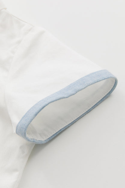 【予約商品】Main コレクション：Atelier Pintuck ピンタックカラーブロックシャツ