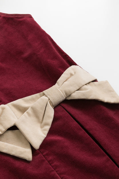 【予約商品】Luxuryコレクション：Bowberryコーデュロイサロペットスカート