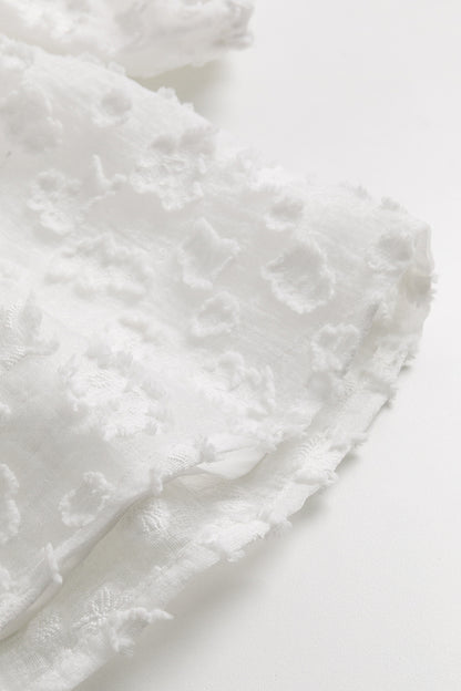 【予約商品】Luxuryコレクション：Daisy Cloud 雲柄ジャカード ふんわり長袖ワンピース