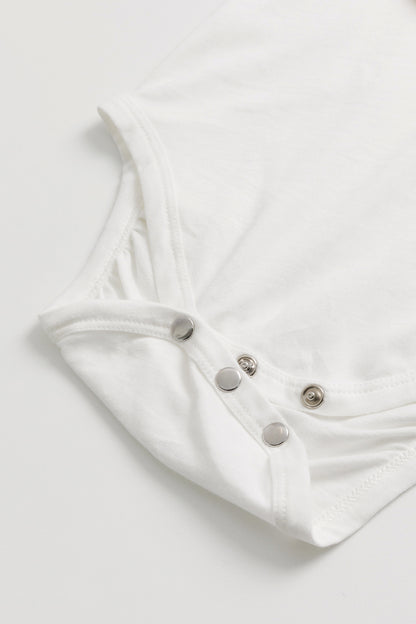 照片缺少【予約商品】Basicコレクション：bbc Zoo スタイ付き半袖ロンパース