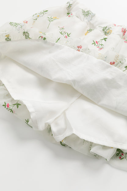 【予約商品】Luxuryコレクション：Flutter Flora バルーンキュロットスカート