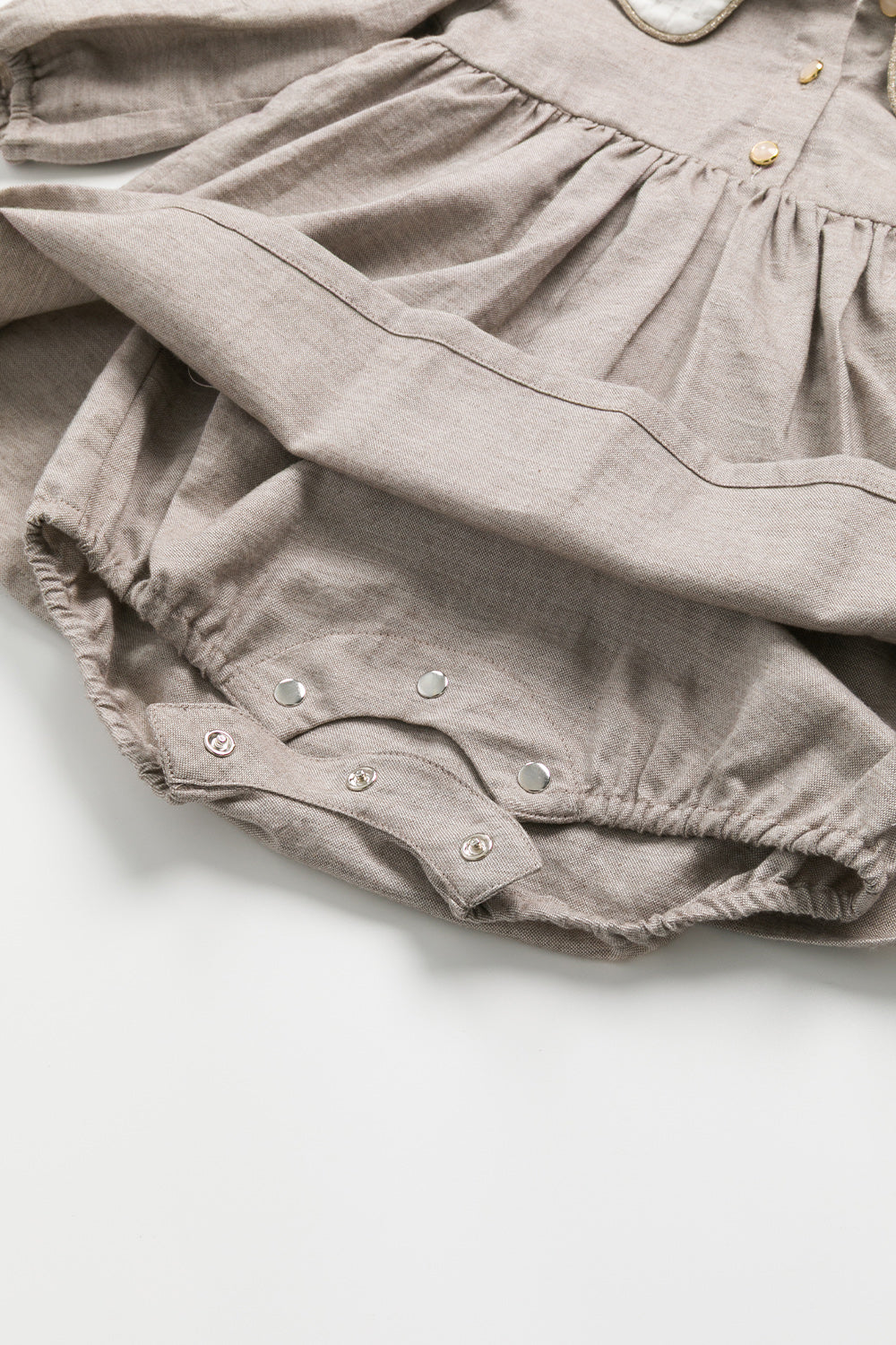 【予約商品】Luxuryコレクション - Eliseダブルレイヤードカラーワンピースロンパース