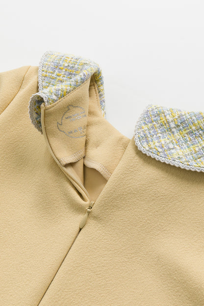 【予約商品】コレクション：Rustle Bowリボン襟ワンピース