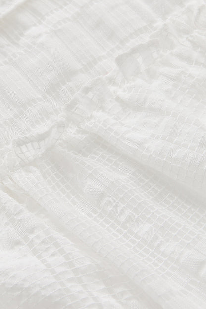 【予約商品】Luxury コレクション：Cotton Breeze コットンリネン混フリルワンピース