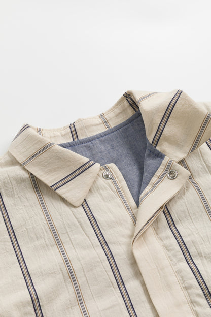 【予約商品】Mainコレクション：Eko Stripeリバーシブルジャケット