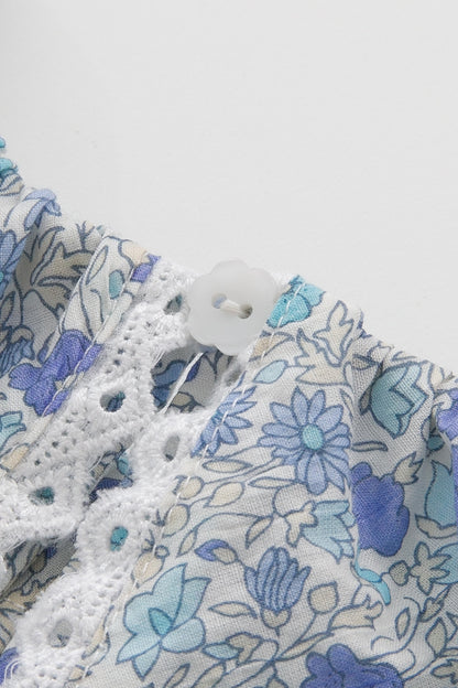 【予約商品】Luxury コレクション：Warm Garden フラワープリントサーキュラートップス
