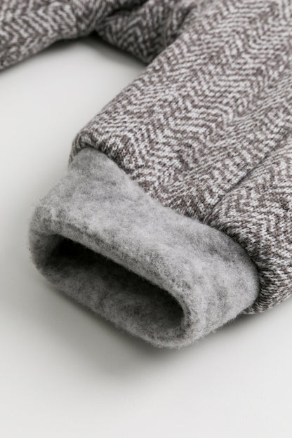 【予約商品】Luxuryコレクション：Bear Hug クマの耳 フーデッド ダブルジップ長袖カバーオール