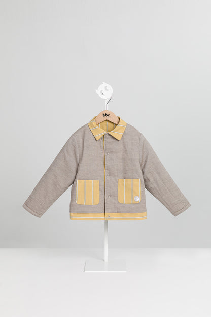 【予約商品】Mainコレクション：Eko Stripeリバーシブルジャケット